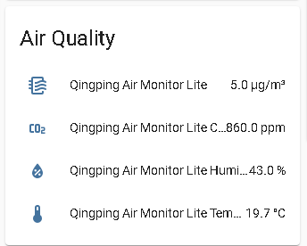 Connecting QingPing Air Detector Lite to Home Assistant